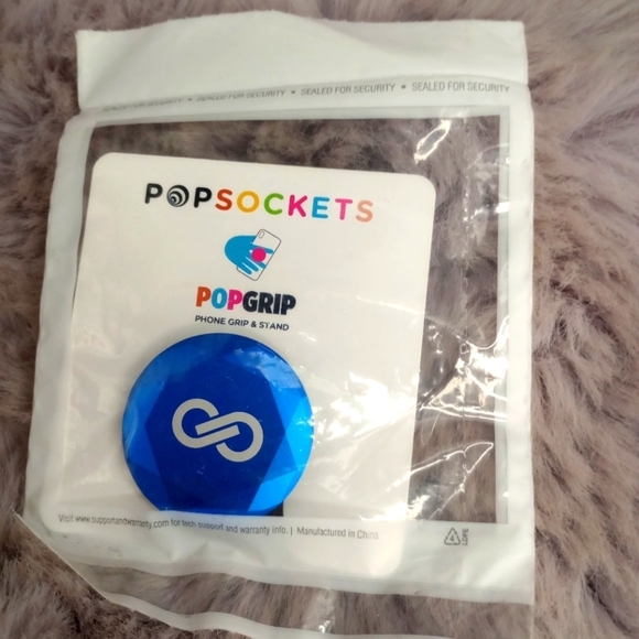 Popsockets Poshmark official swag blue gemstone jeweled phone stand popsocket NW - Picture 1 of 2